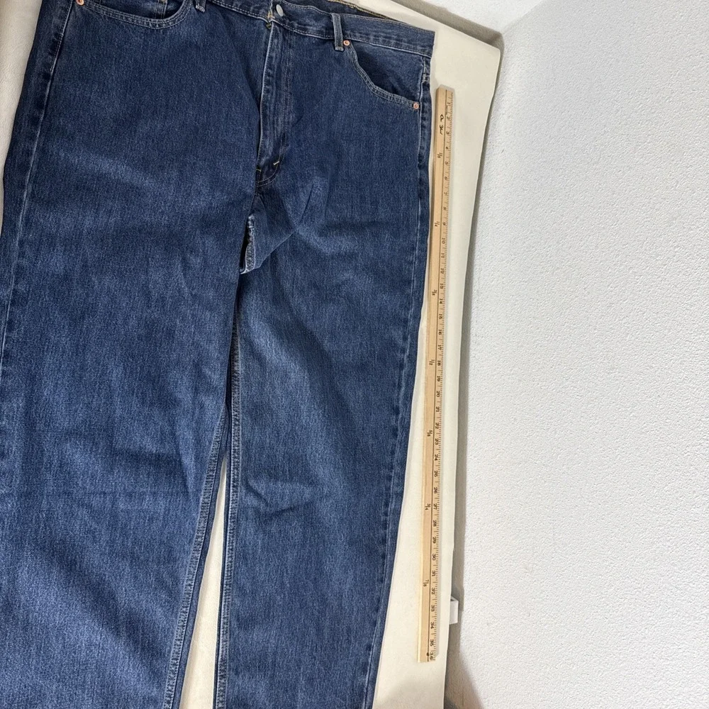 Levis 550 Men's 44x30 Relaxed Fit Dark Wash Cotton 5 Pocket Jeans
